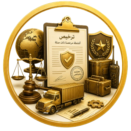 أنشطة مرخصة ذات صلة